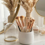 Organiseur de Pinceaux de Maquillage Rotatif 360°