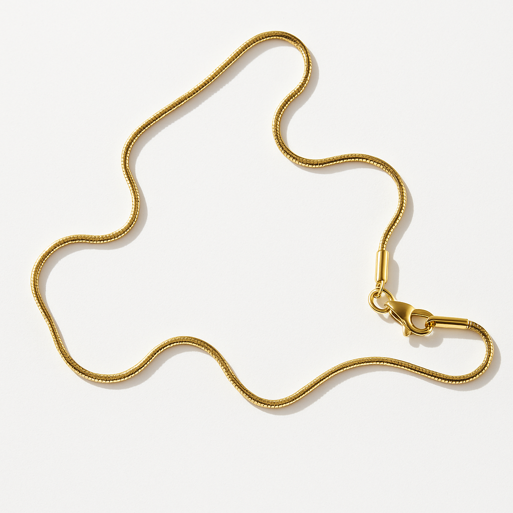 Chaîne Serpent Dorée – Élégante & Minimaliste