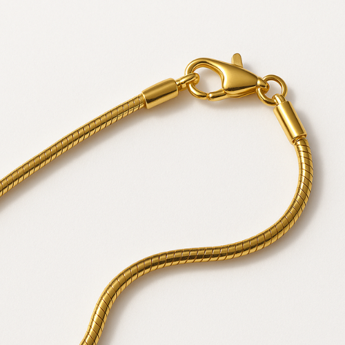 Chaîne Serpent Dorée – Élégante & Minimaliste