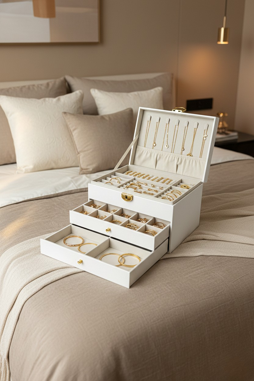 Boîte à Bijoux 3 Étages – Format XL