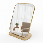 Miroir de Table Doré – Format Rectangle