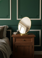 Miroir de Table Doré – Format Ovale