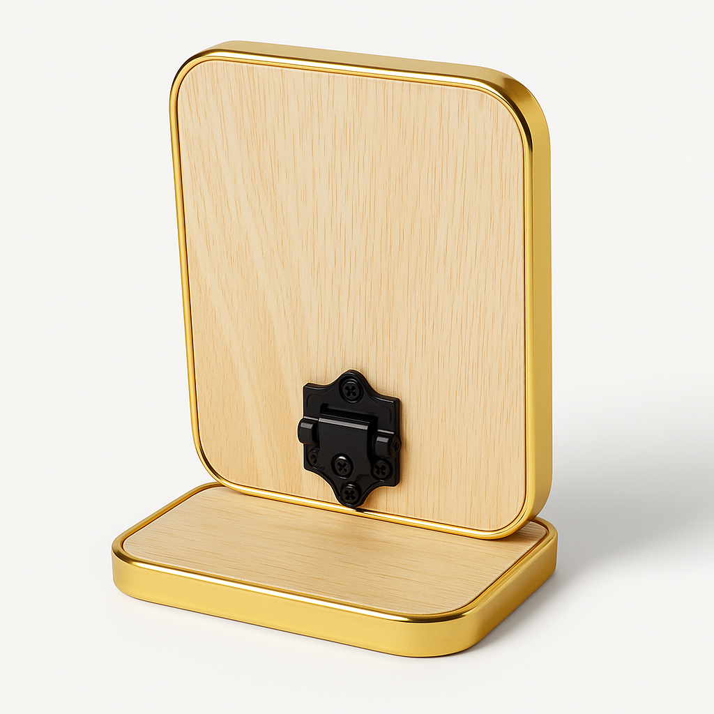 Miroir de Table Doré – Format Rectangle