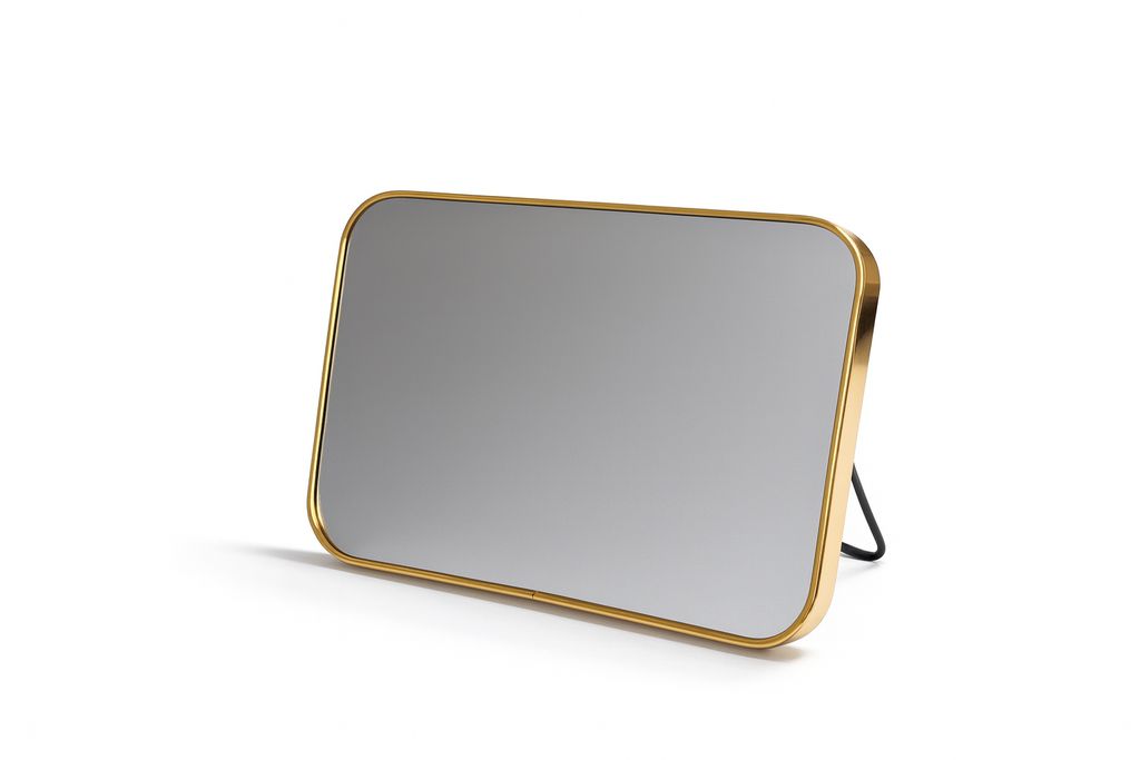 Miroir de Table Doré – Format Rectangle