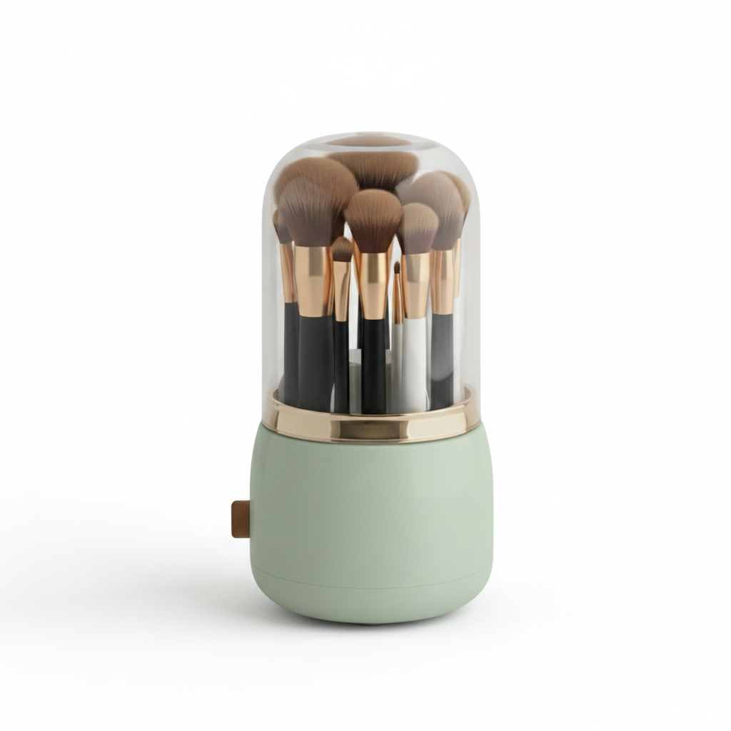 Organiseur de Pinceaux de Maquillage Rotatif 360°