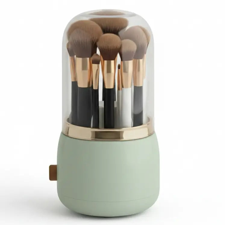 Organiseur de Pinceaux de Maquillage Rotatif 360°