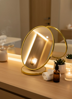 Miroir de Table Doré – Format Ovale