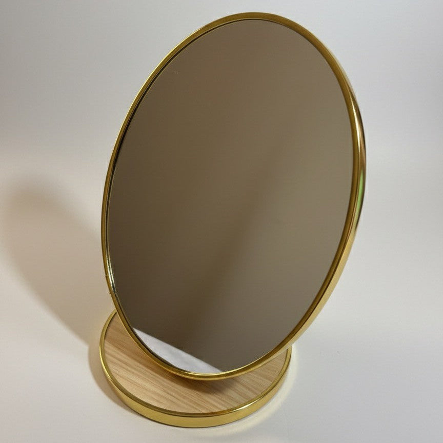 Miroir de Table Doré – Format Ovale