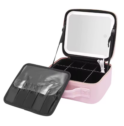 Trousse Maquillage avec Miroir LED