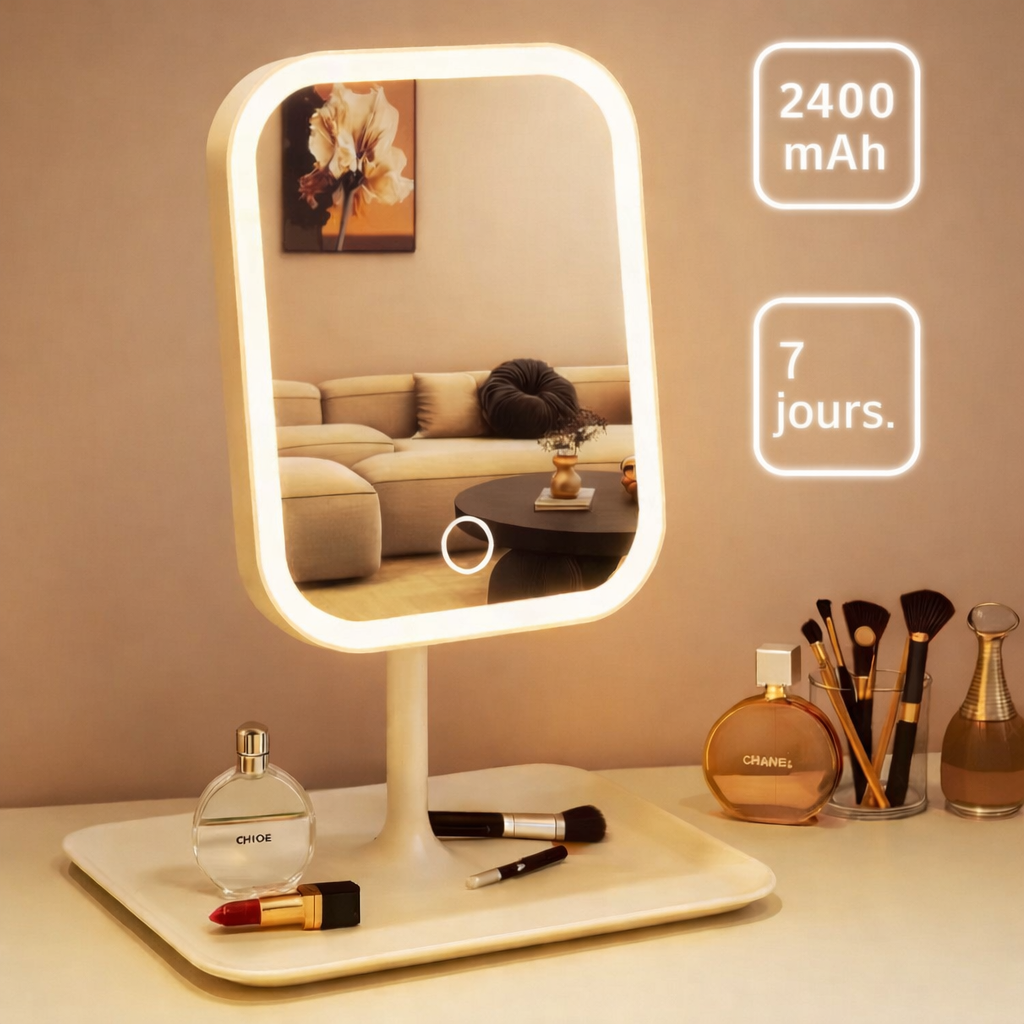 Miroir de maquillage - LED Tactile