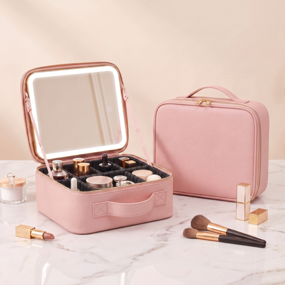 Trousse Maquillage avec Miroir LED