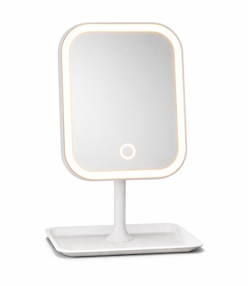 Miroir de maquillage LED tactile rechargeable