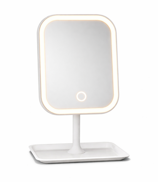Miroir de maquillage LED tactile rechargeable