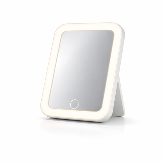Miroir de maquillage LED tactile avec trois couleurs de lumière