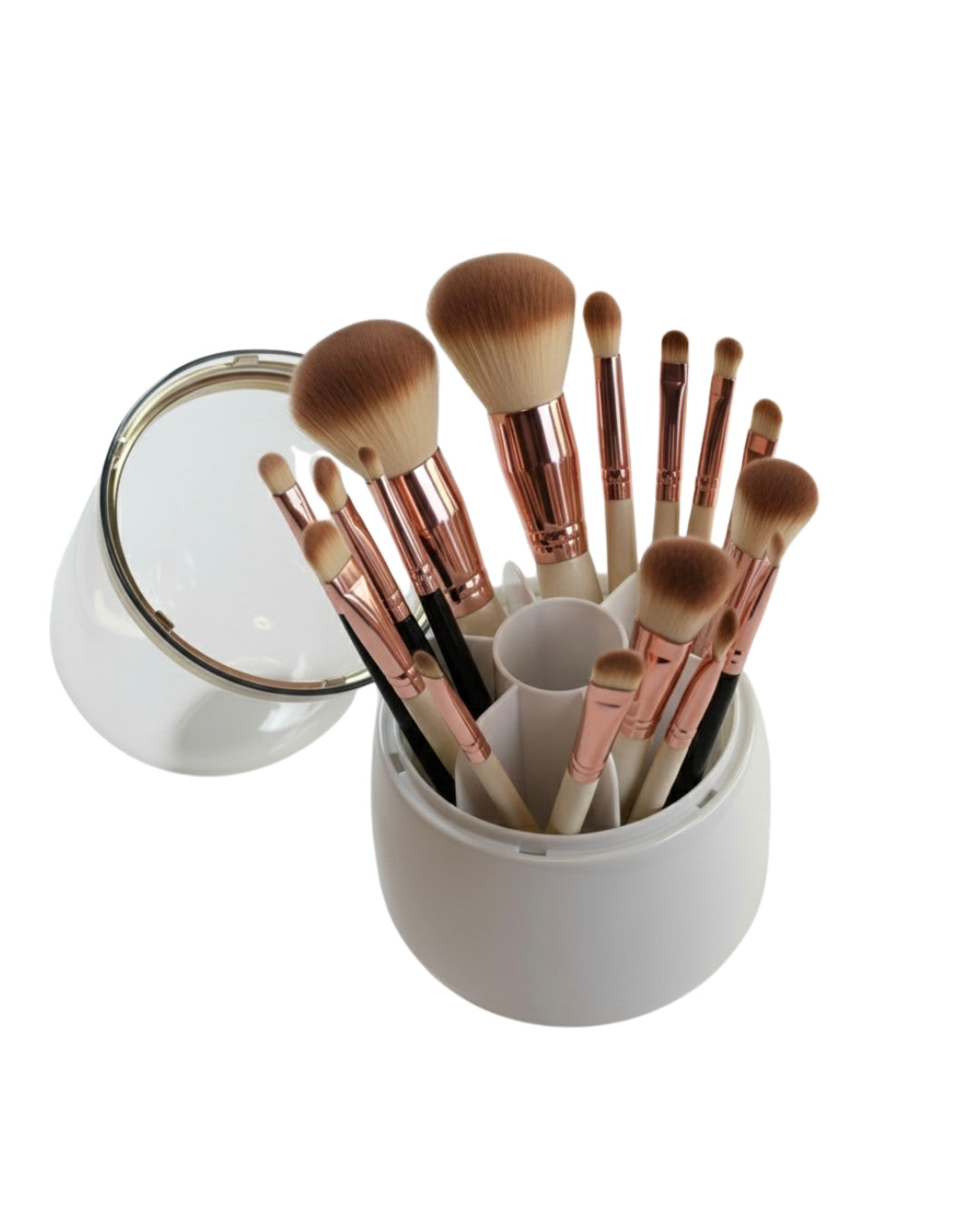 Organiseur de maquillage rotatif pour pinceaux et accessoires