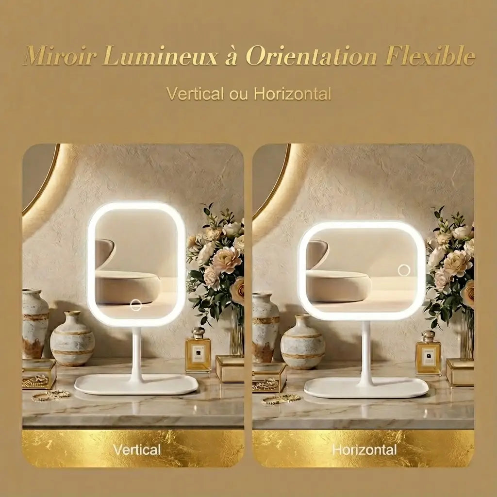 Miroir de maquillage - LED Tactile
